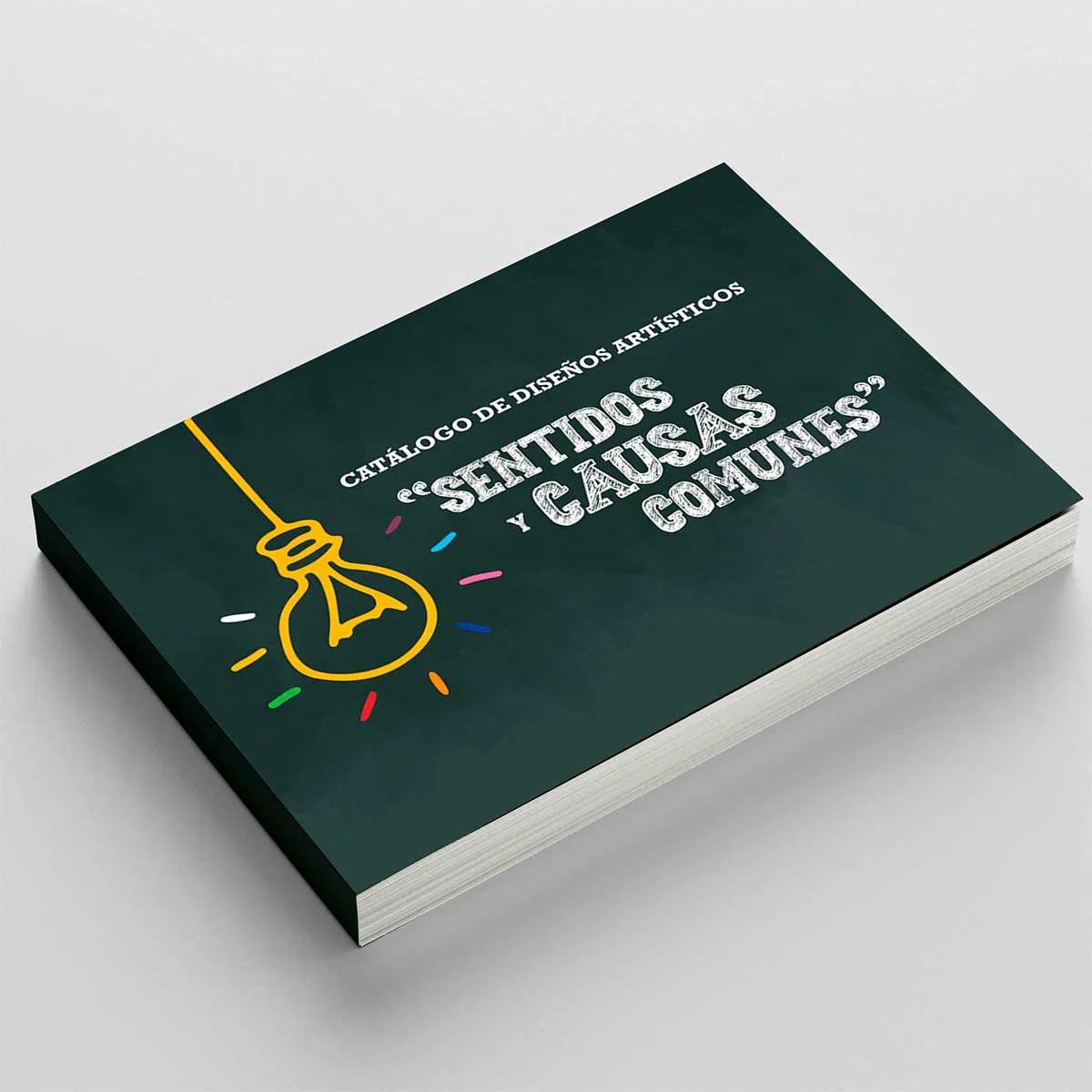 Catálogo con piezas de dibujantes e ilustradores